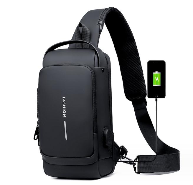 SecureStride™ - Bolsa Anti-Roubo com Carregamento USB